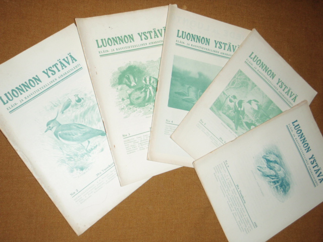 LUONNON YSTÄVÄ(eläin-ja kasvitieteelinen aikakauslehti) 1925